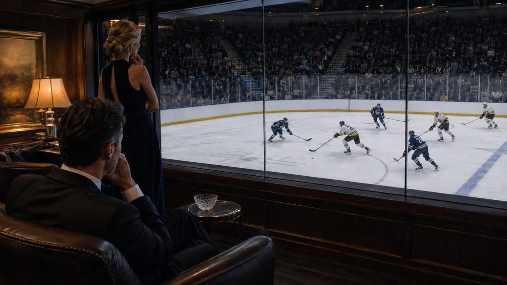 Uso de la presión en zona neutral para cortar ataques en hockey